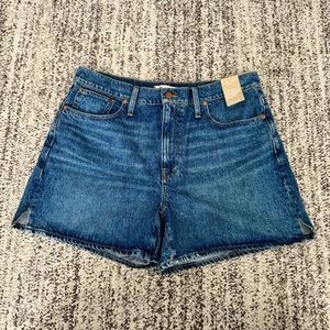 NWT Madewell Relaxed Mid-Length Denim Shorts - Size 30
